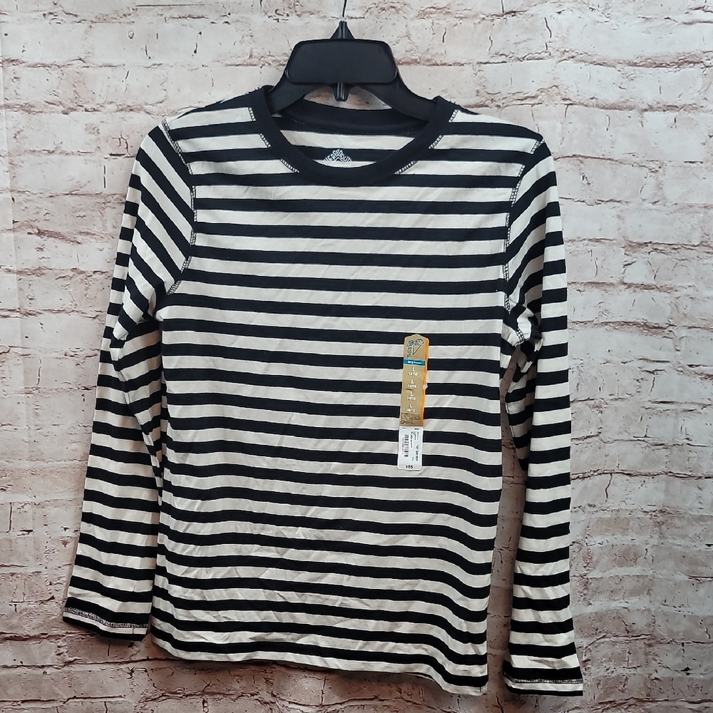 there abouts long sleeve tee shirt girl's large nwt
